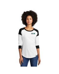 New Era - Ladies Heritage Blend 3/4-Sleeve Baseball Raglan Tee